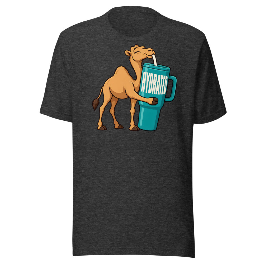 Hydrated Camel Shirt in Dark Grey Heather - front view