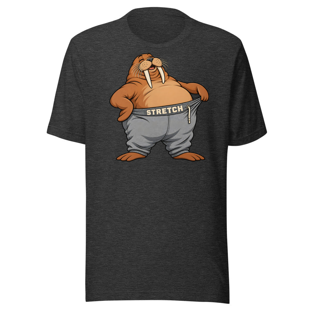 Stretch Pants Walrus Shirt in Dark Grey Heather - front view