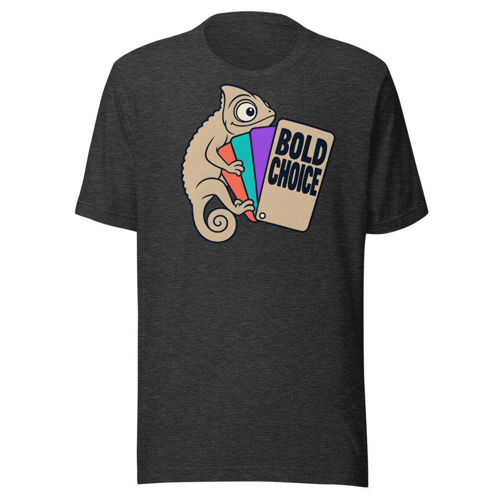 Bold Choice Chameleon Shirt in Dark Grey Heather - front view