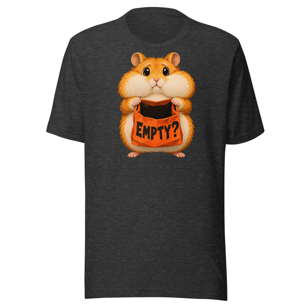 Missing Candy Hamster Shirt in Dark Grey Heather - front view