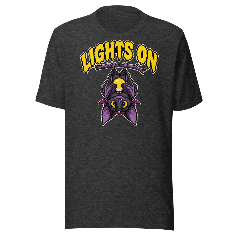 Vampire Nightlight Bat Shirt in Dark Grey Heather - front view
