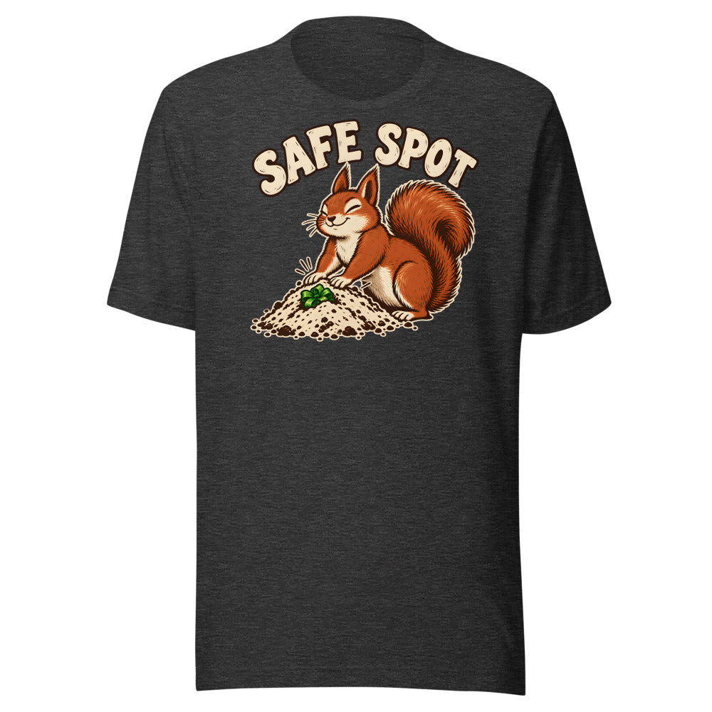 Gift Stash Squirrel Shirt in Dark Grey Heather - front view