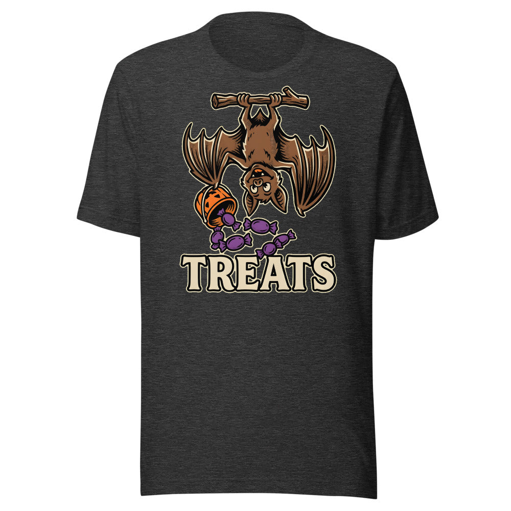 Upside-Down Haul Bat Shirt in Dark Grey Heather - front view
