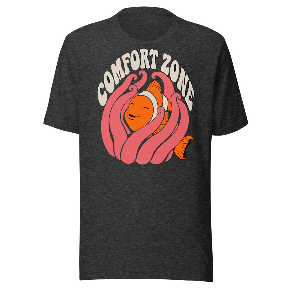 Comfort Zone Clownfish Shirt in Dark Grey Heather - front view