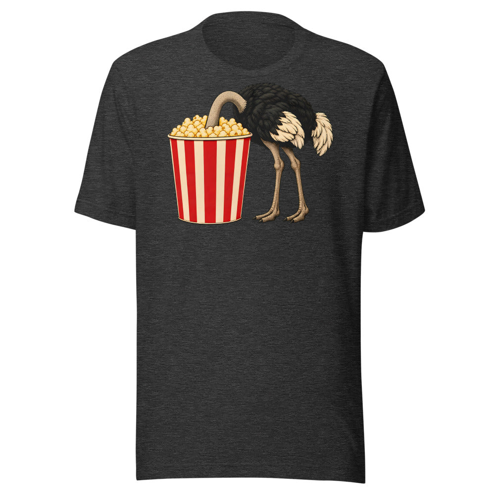 No Spoilers Ostrich Shirt (Art Only) in Dark Grey Heather - front view
