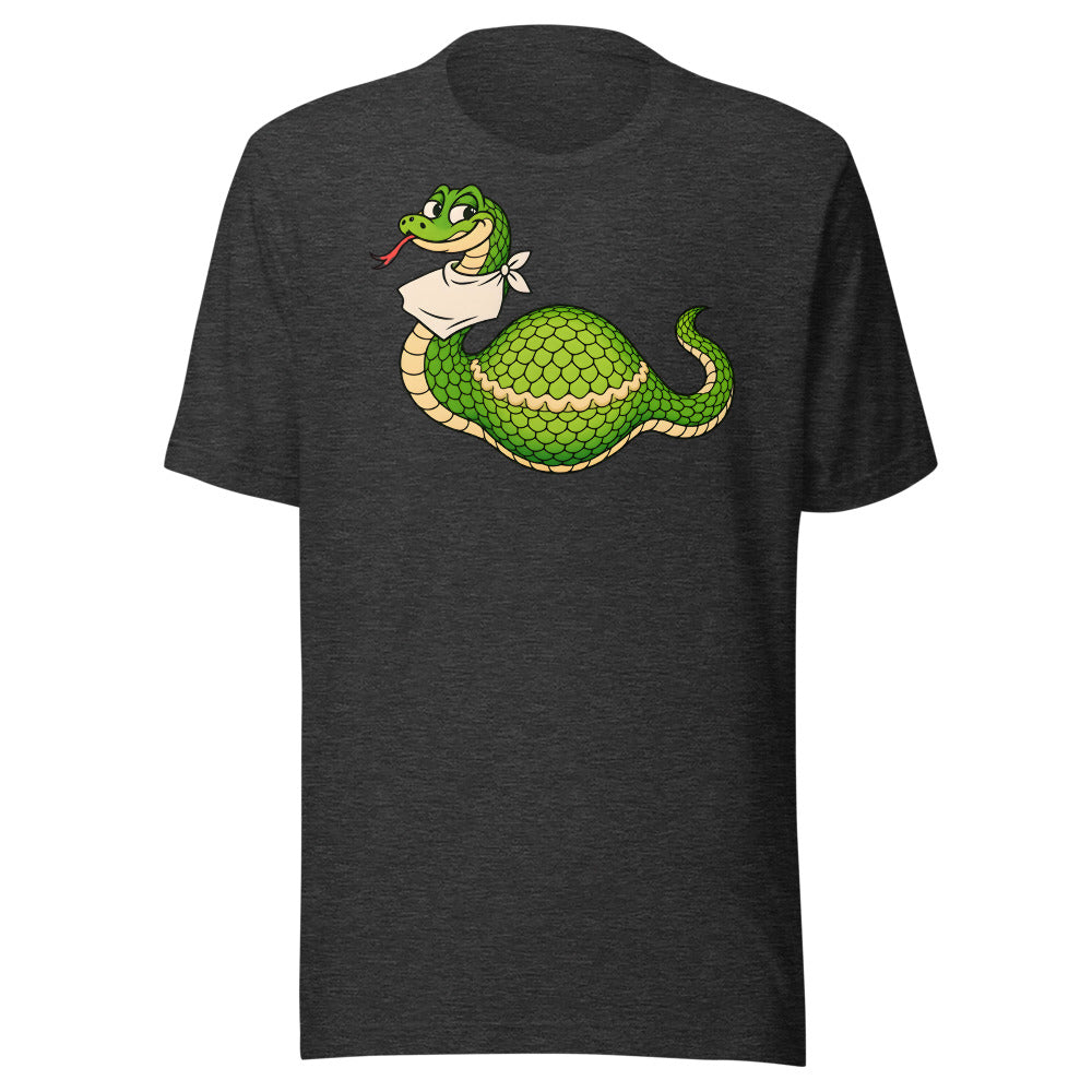 Seconds Snake Shirt (Art Only) in Dark Grey Heather - front view