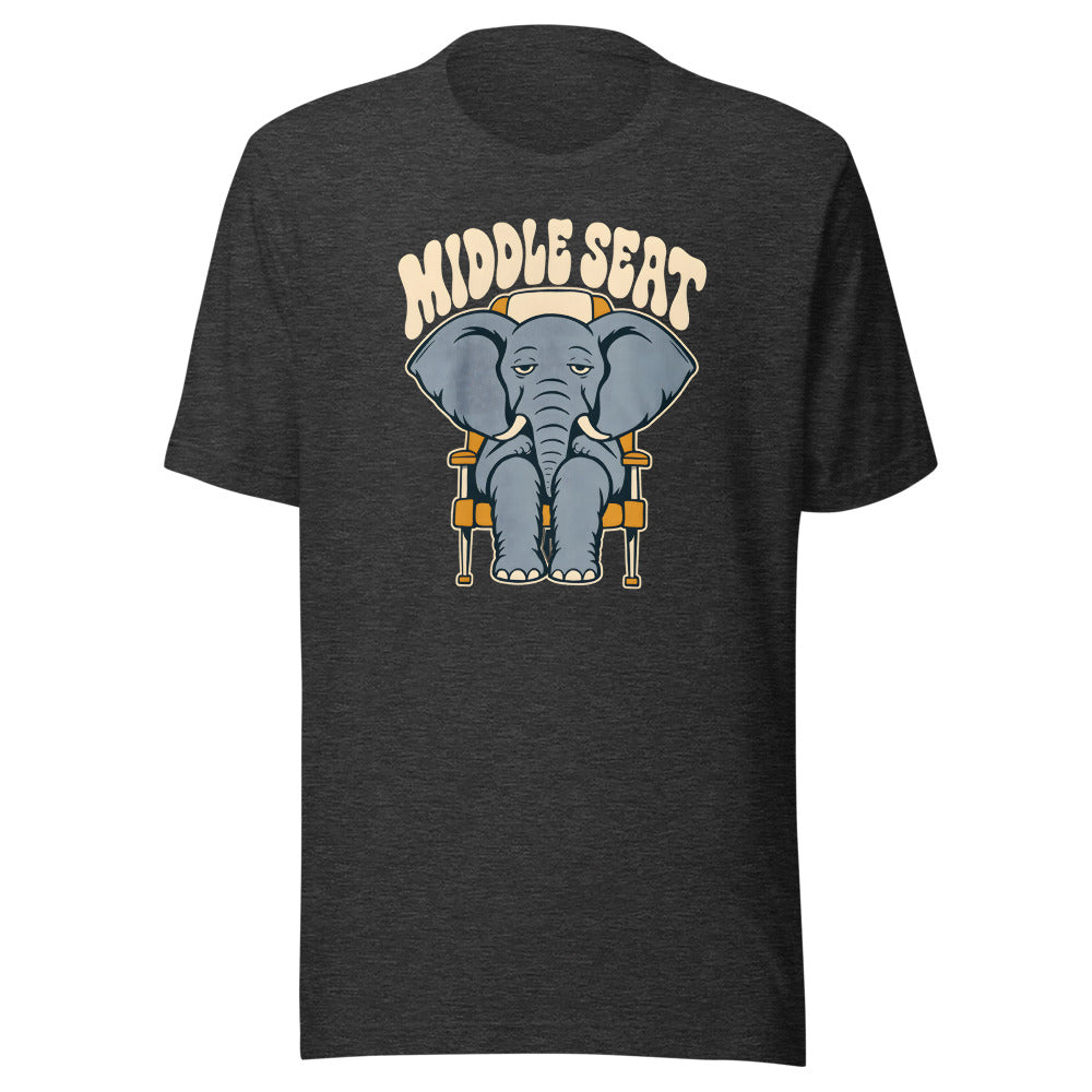 Middle Seat Elephant Shirt in Dark Grey Heather - front view