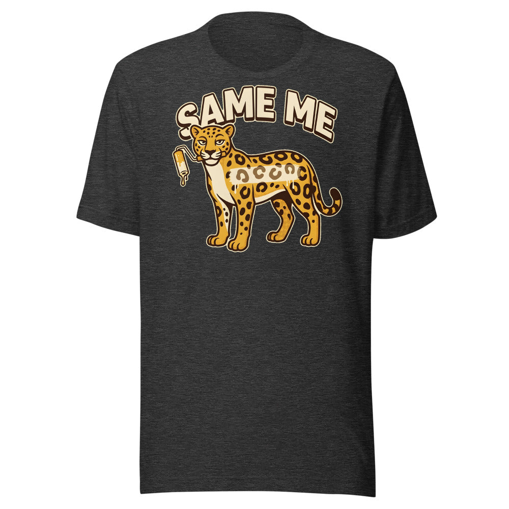 Same Spots Leopard funny New Year's shirt in Dark Grey Heather