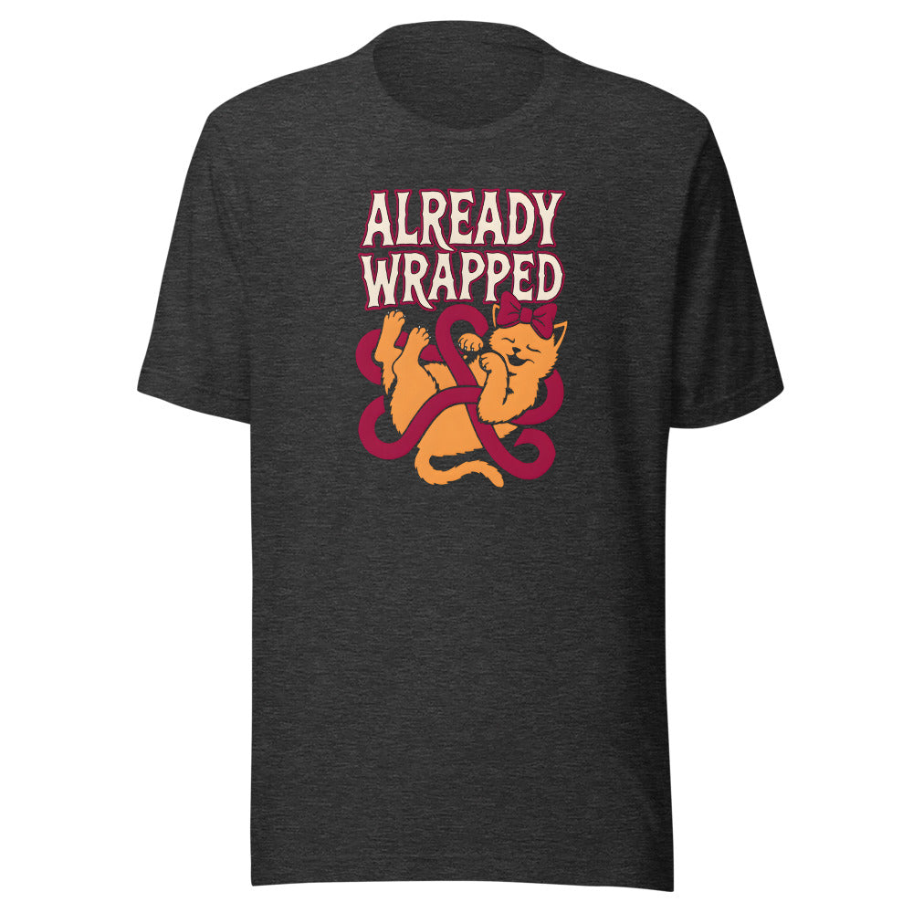 Already Wrapped Kitten Shirt in Dark Grey Heather - front view
