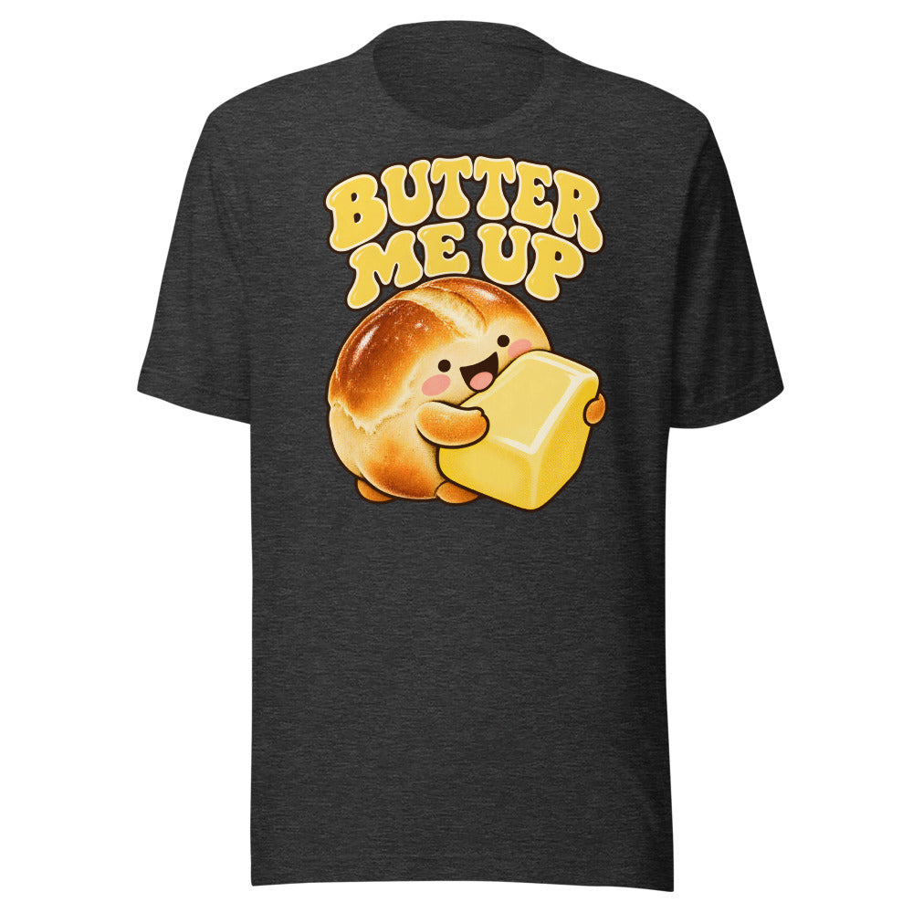 Butter Me Up Dinner Roll Shirt in Dark Grey Heather - front view
