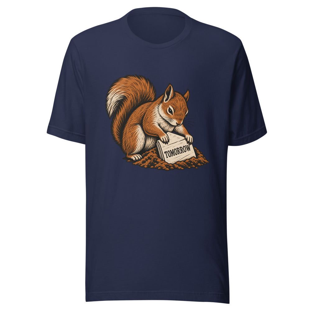 Tomorrow Vault Squirrel Shirt in Navy - front view