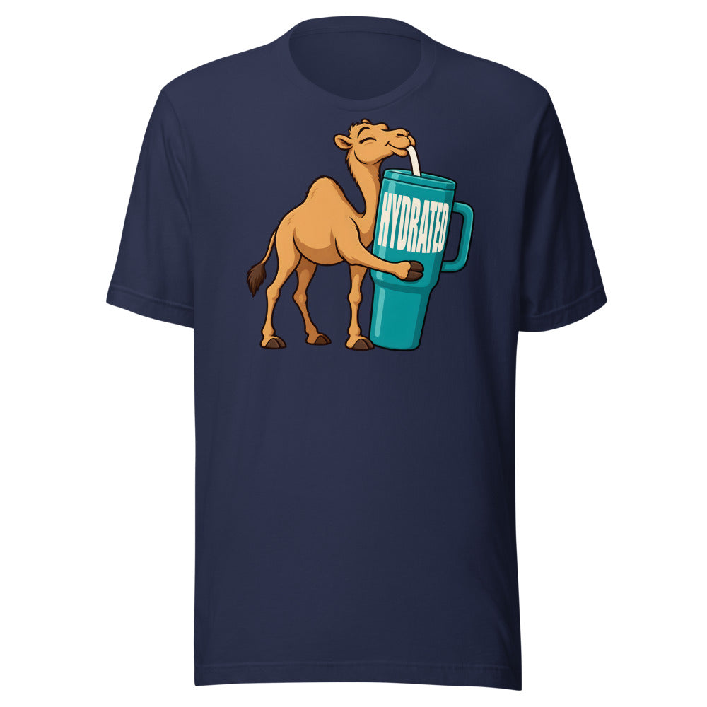 Hydrated Camel Shirt in Navy - front view