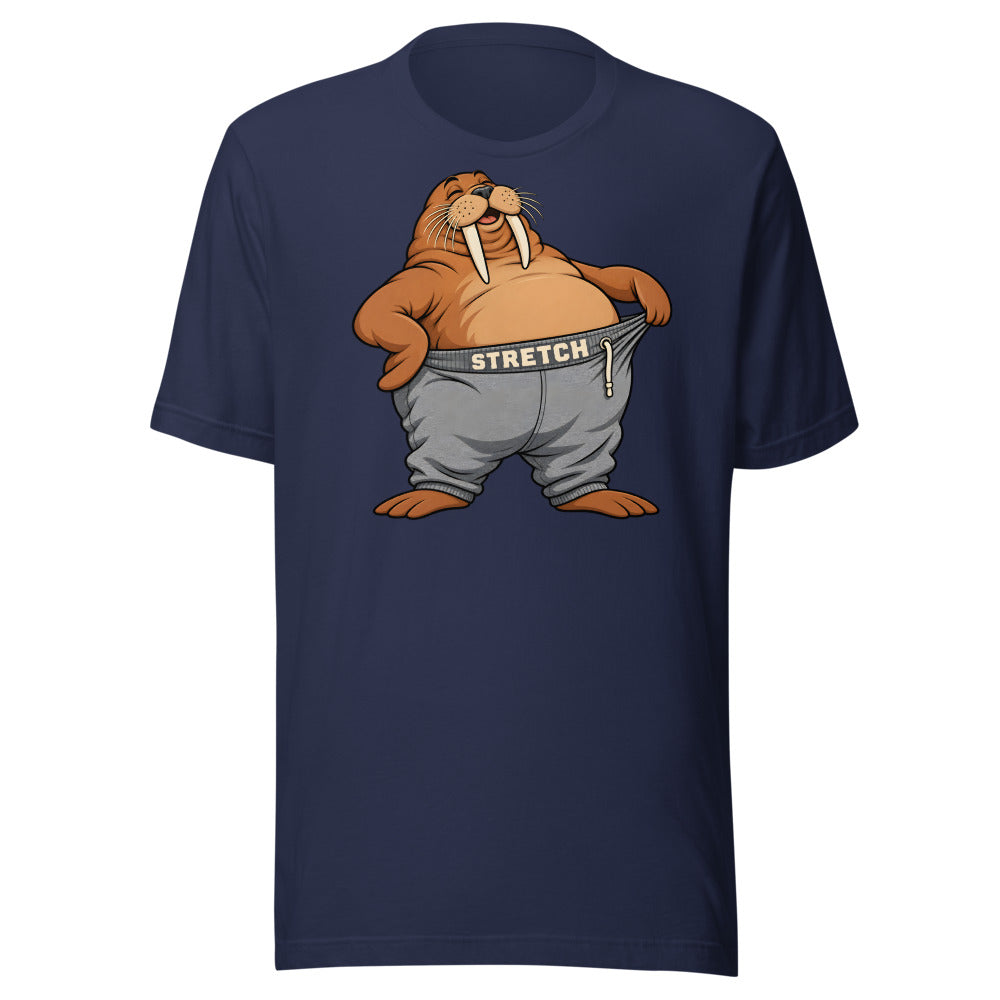 Stretch Pants Walrus Shirt in Navy - front view