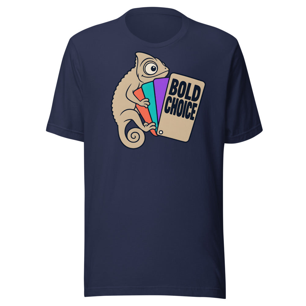 Bold Choice Chameleon Shirt in Navy - front view