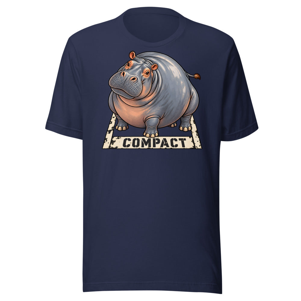 Compact Parking Hippo Shirt in Navy - front view