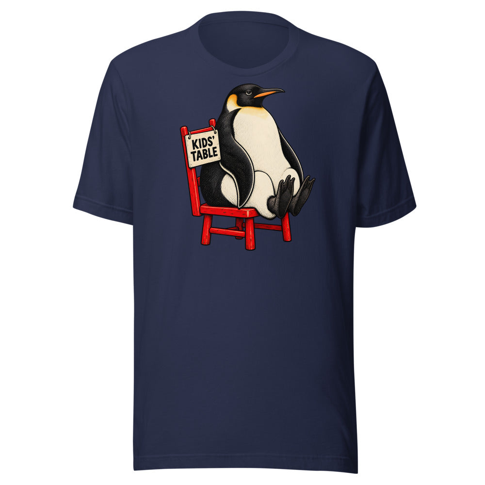 Kids' Table Veteran Penguin Shirt in Navy - front view