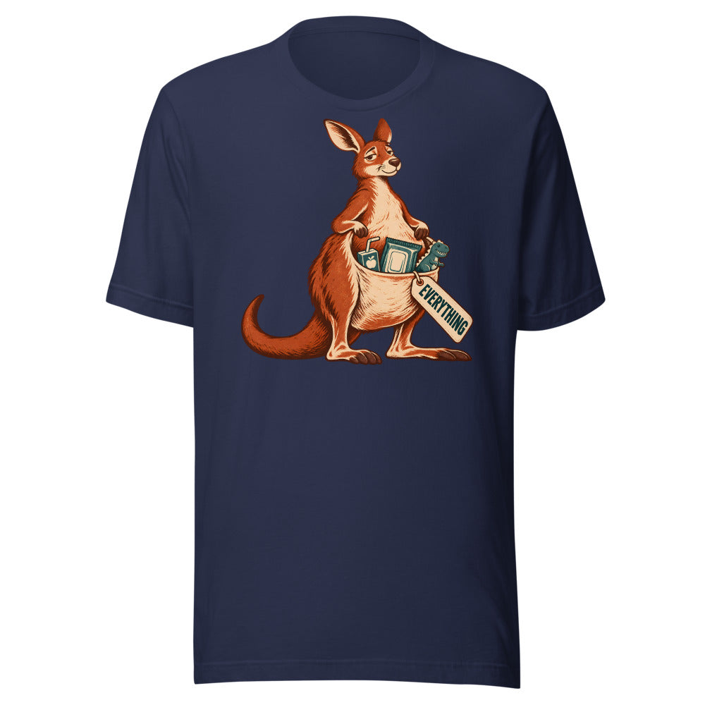 The Parent Pouch Kangaroo Shirt in Navy - front view