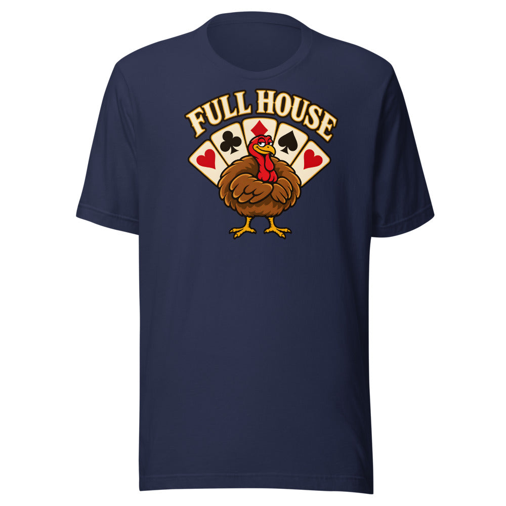 Full House Turkey Shirt in Navy - front view