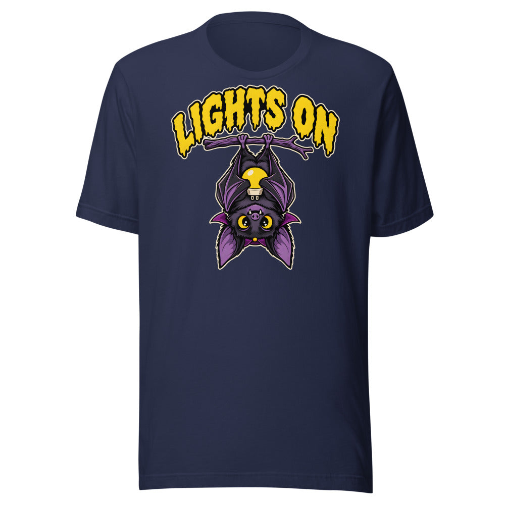 Vampire Nightlight Bat Shirt in Navy - front view
