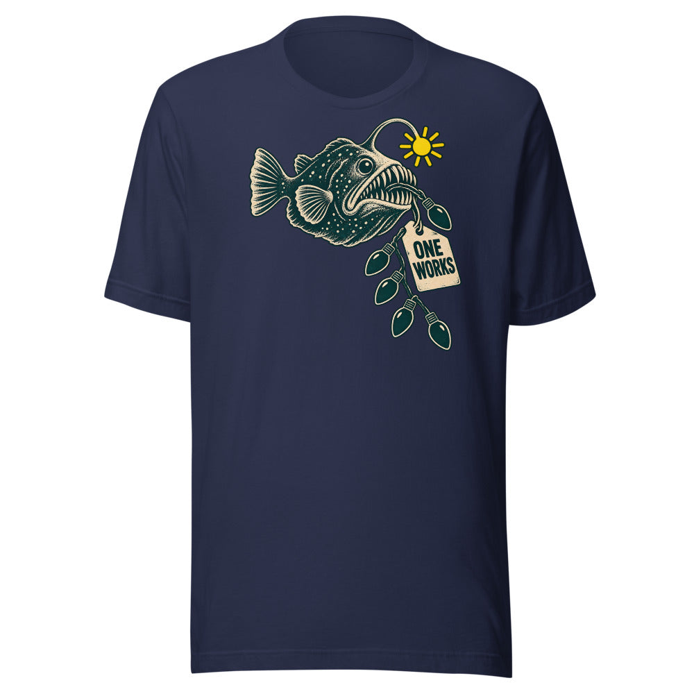 One Works Anglerfish Shirt in Navy - front view