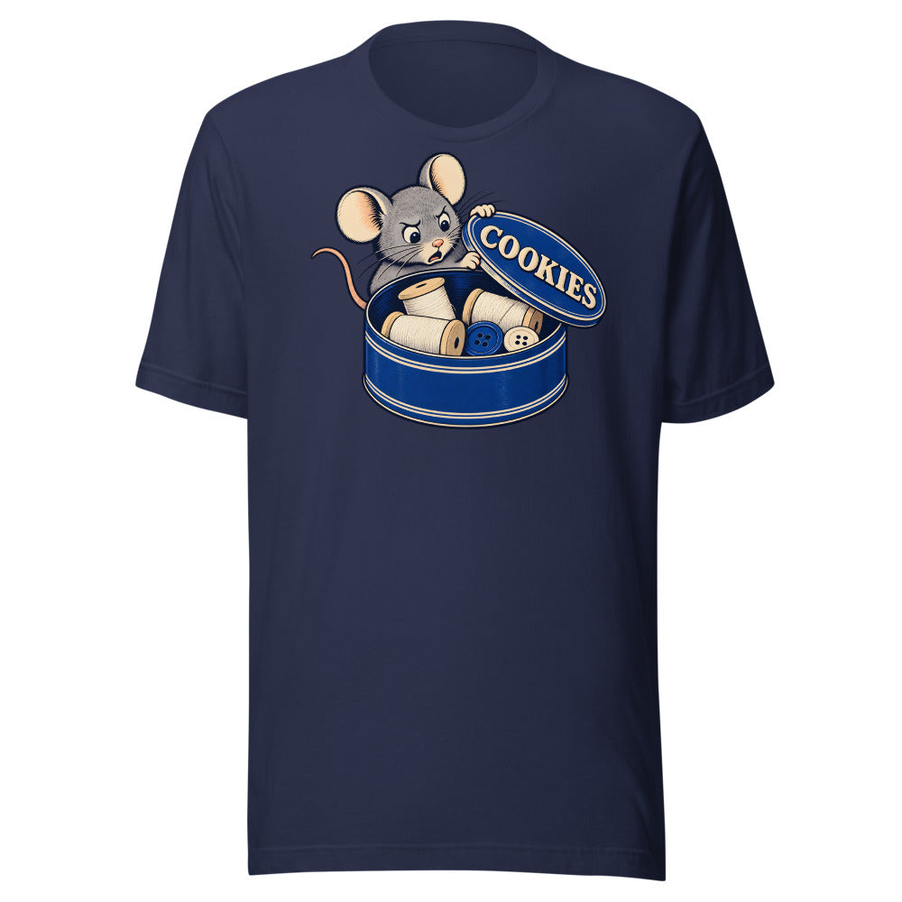 Not Cookies Mouse Shirt in Navy - front view
