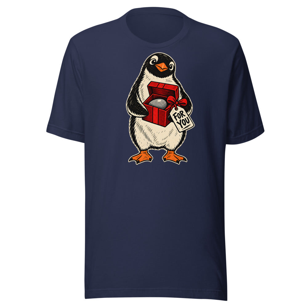 Perfect Pebble Penguin Shirt in Navy - front view
