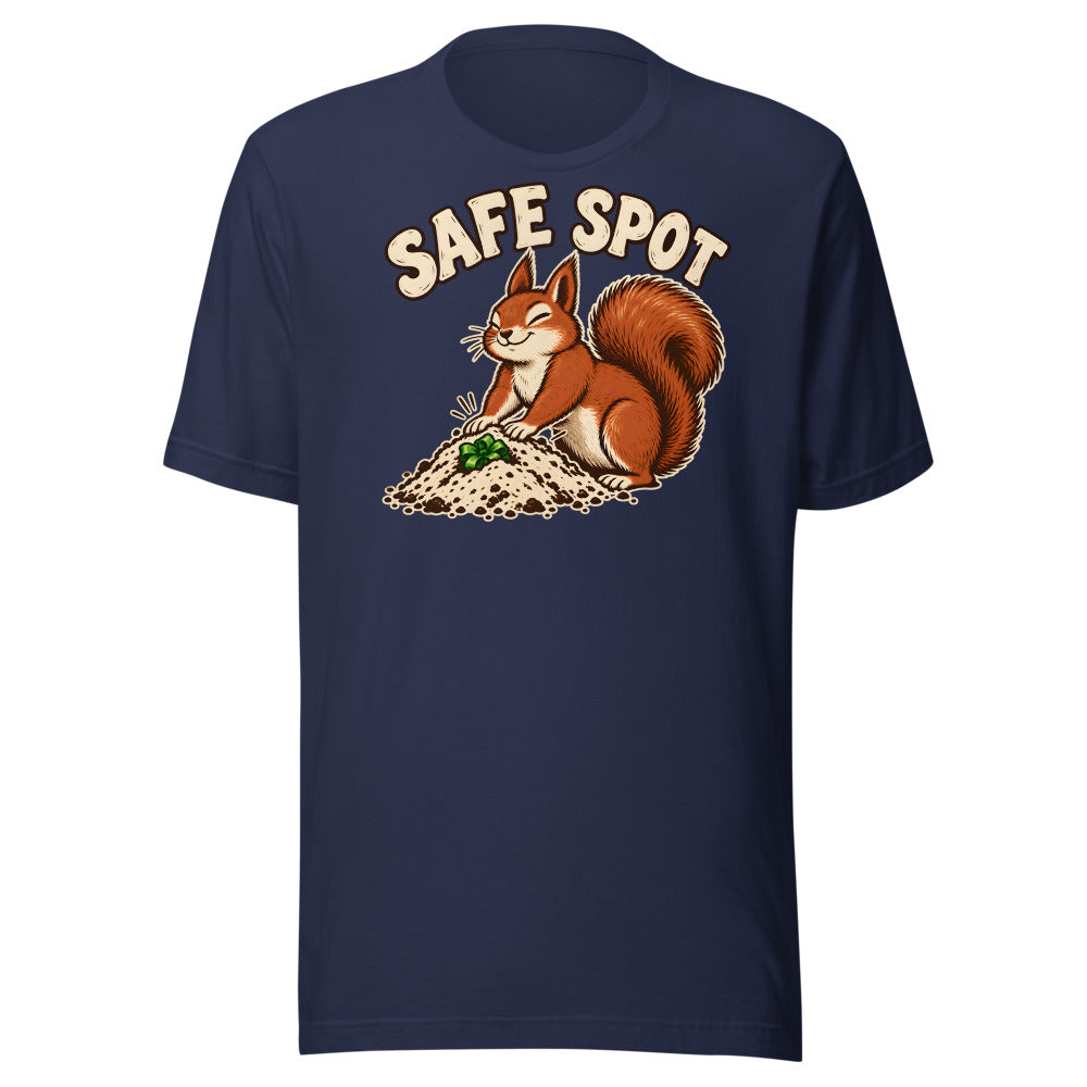 Gift Stash Squirrel Shirt in Navy - front view
