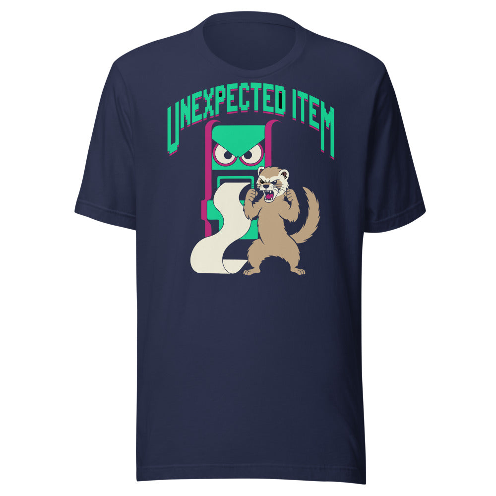 Self-Checkout Boss Fight Ferret Shirt in Navy - front view