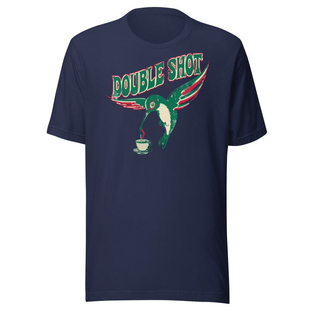 Double Shot Hummingbird Shirt in Navy - front view