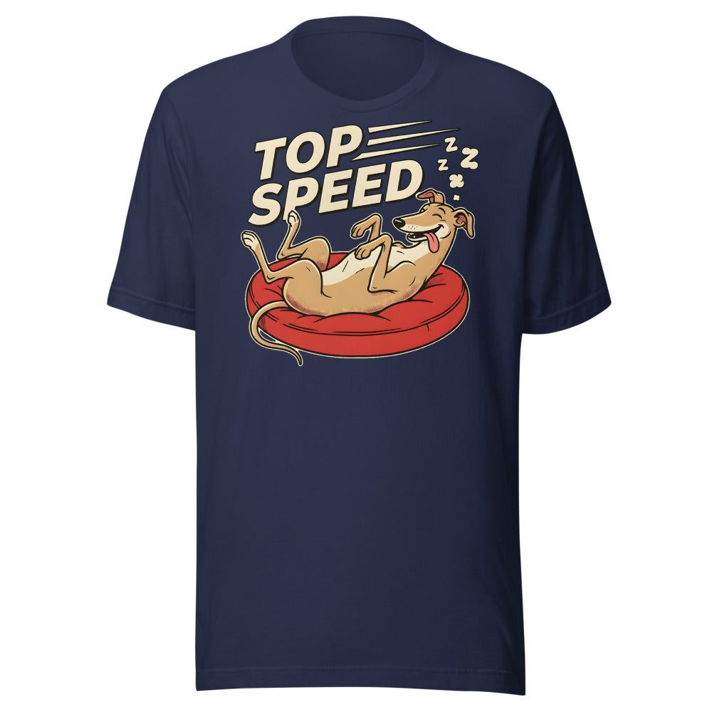 Top Speed Greyhound Shirt in Navy - front view