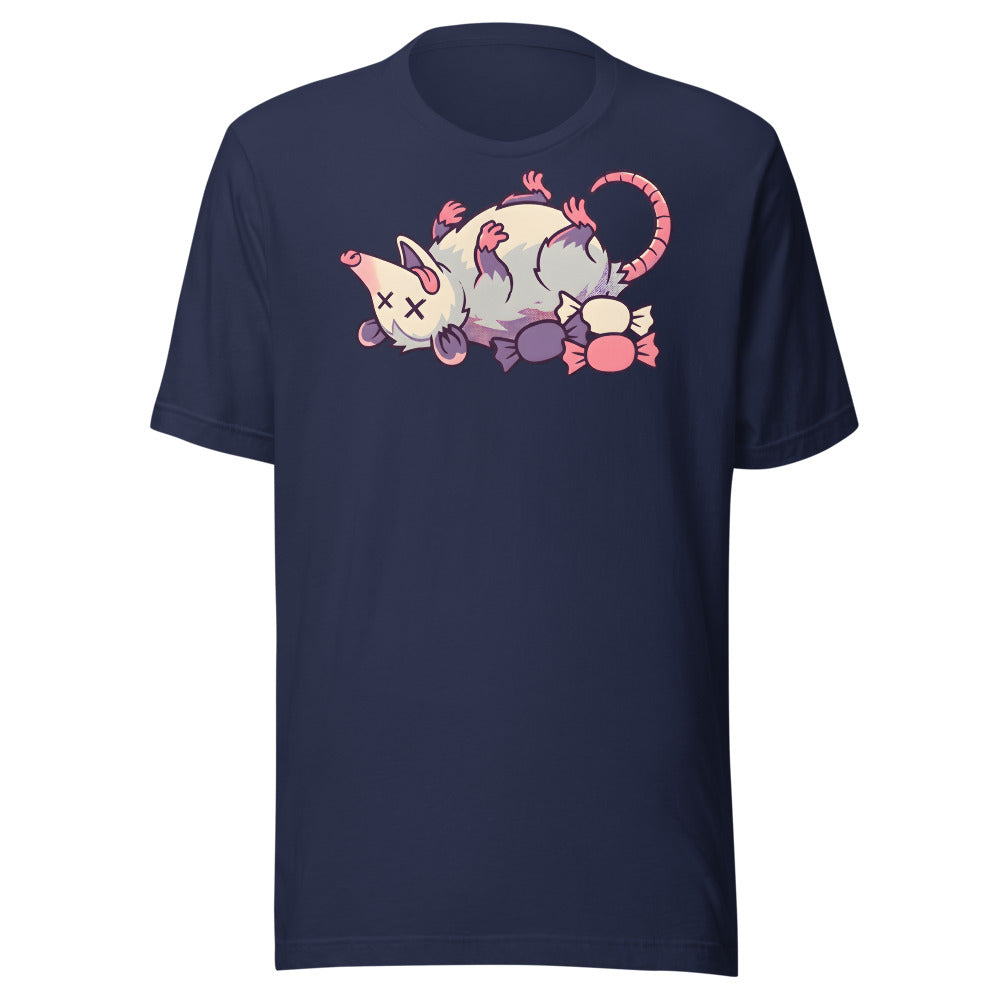 Playing Dead Opossum Shirt (Art Only) in Navy - front view