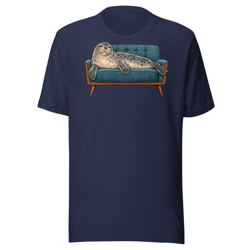 Reserved Seat Seal Shirt (Art Only) in Navy - front view