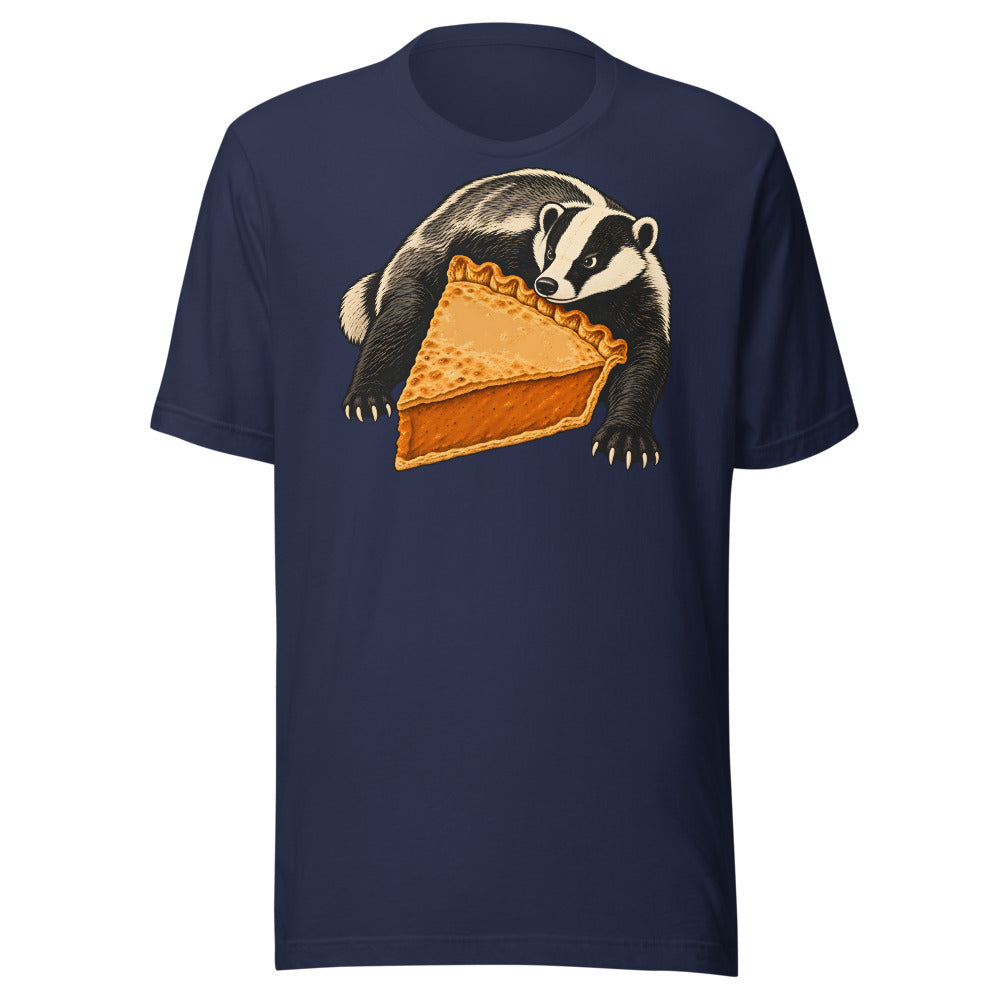 Pie Security Badger Shirt (Art Only) in Navy - front view