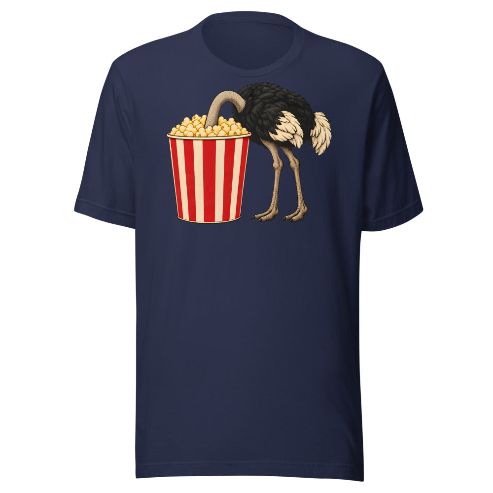 No Spoilers Ostrich Shirt (Art Only) in Navy - front view