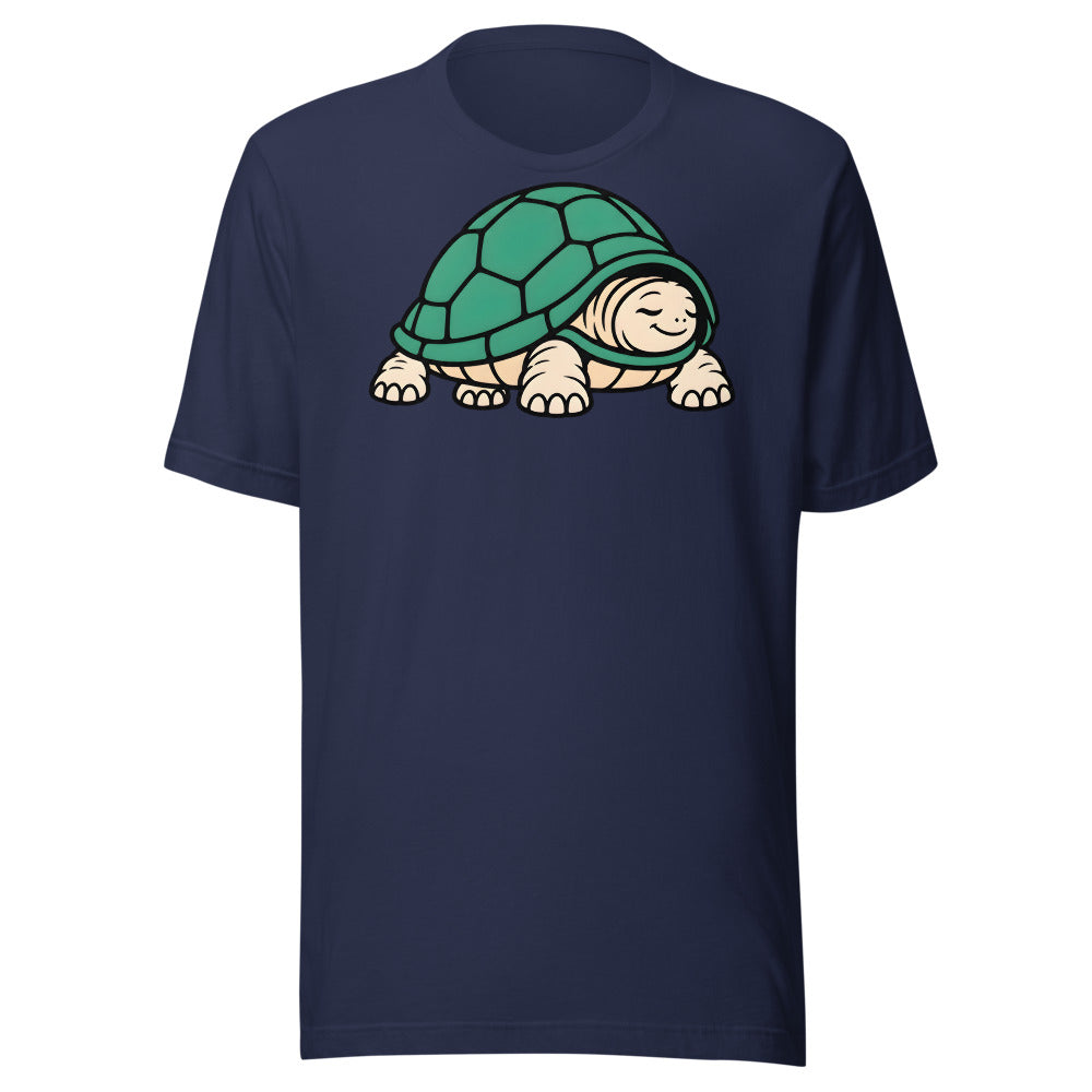 Quiet Win Tortoise Shirt (Art Only) in Navy - front view
