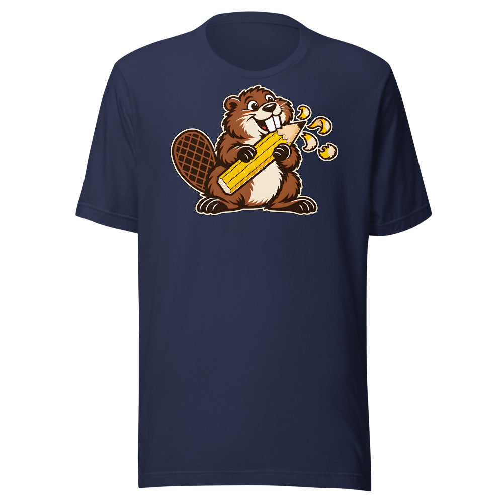 Eager Beaver Shirt (Art Only) in Navy - front view