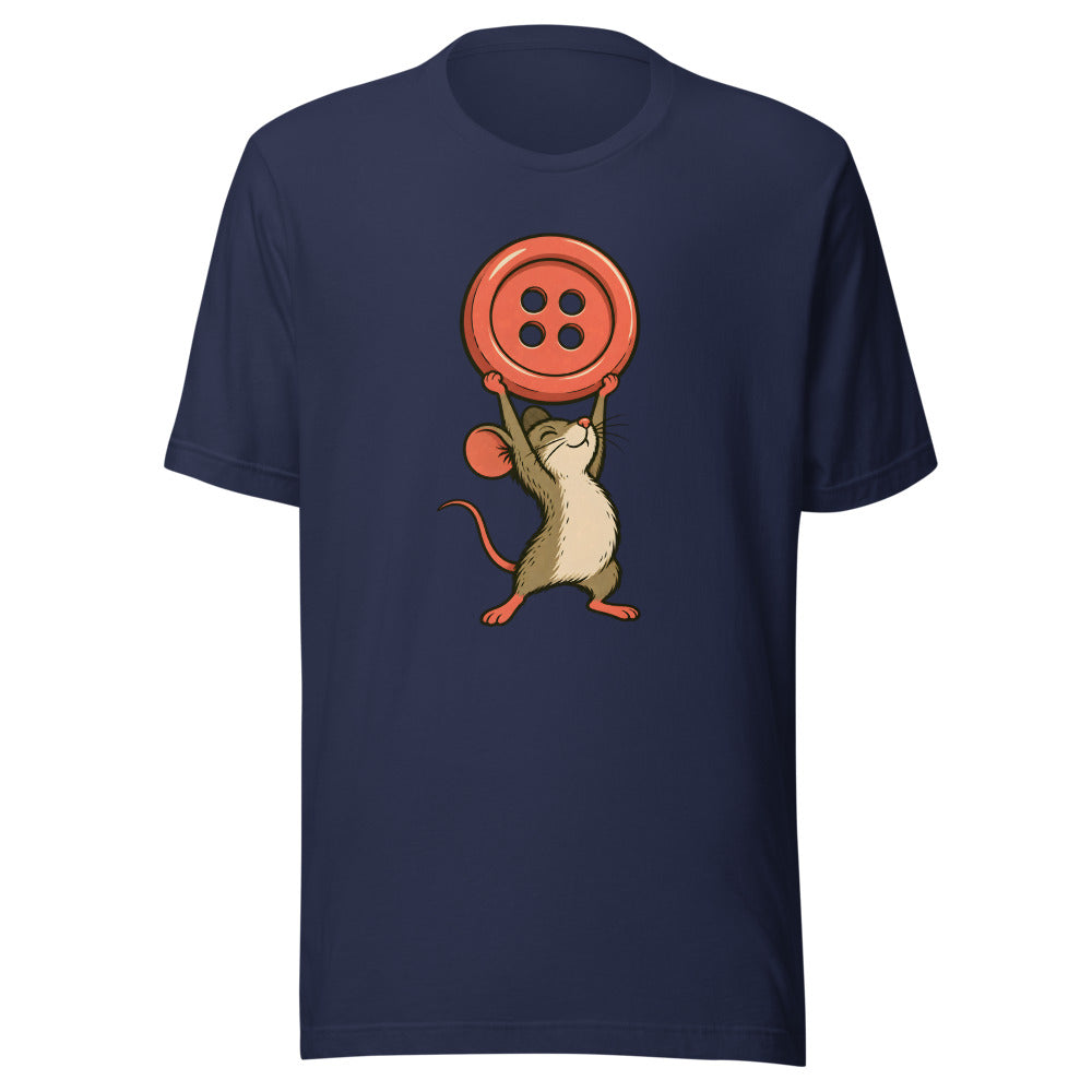 Tiny Victory Parade Mouse Shirt (Art Only) in Navy - front view
