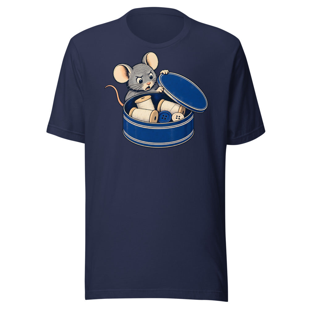 Not Cookies Mouse Shirt (Art Only) in Navy - front view