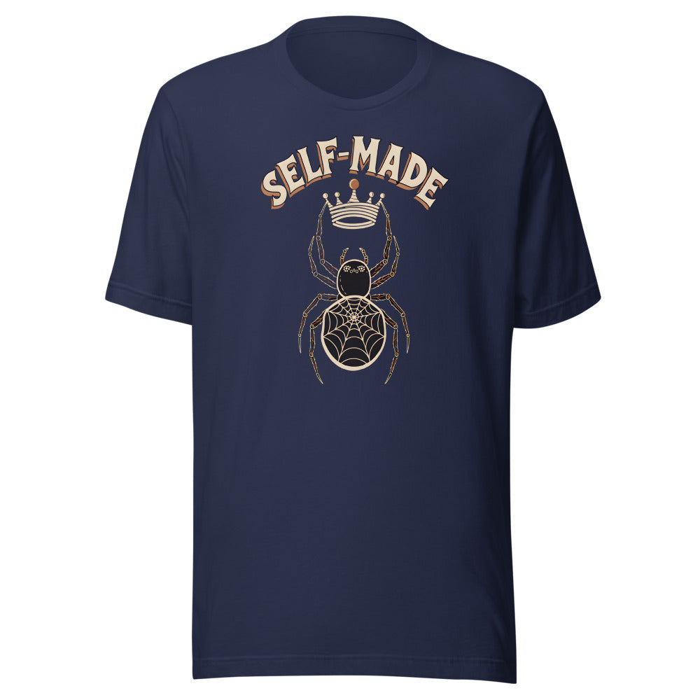 Self-Made Spider Shirt in Navy - front view