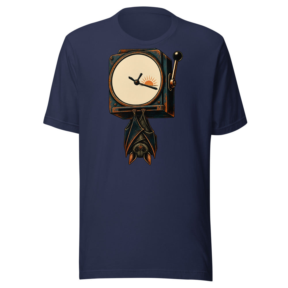 Night Shift Bat Shirt (Art Only) in Navy - front view