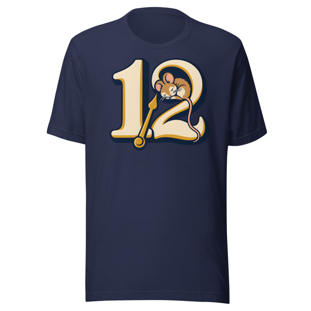 Midnight Countdown Nap Dormouse Shirt in Navy - front view