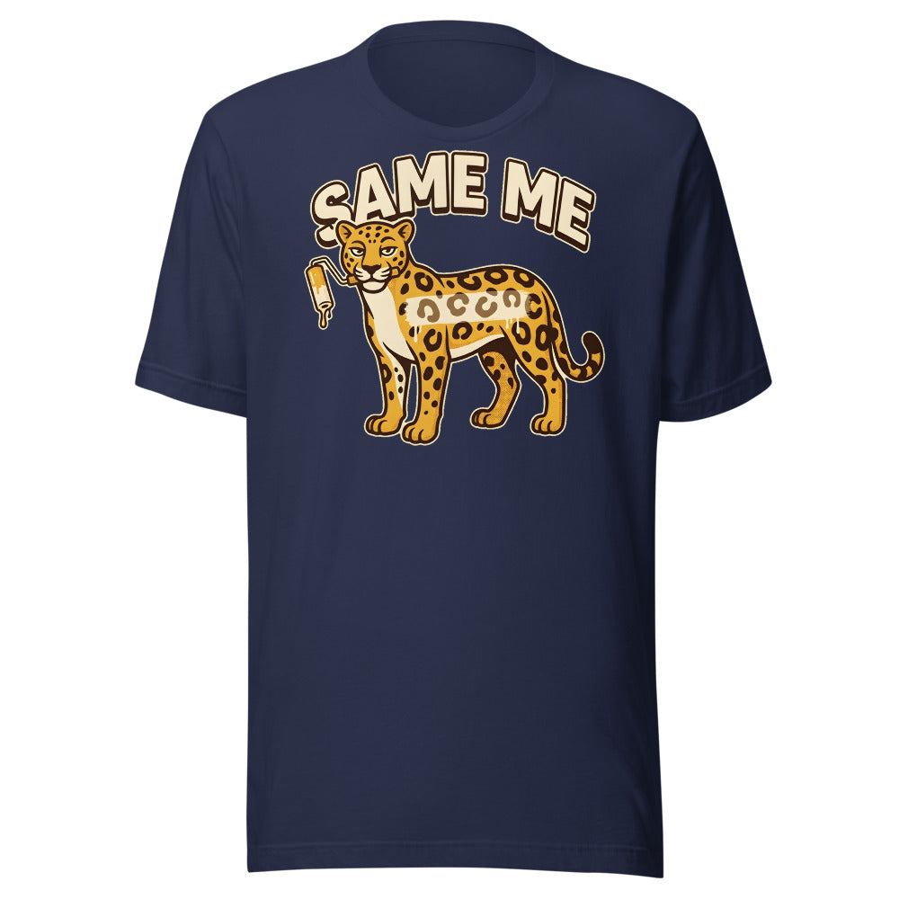 Same Spots Leopard funny New Year's shirt in Navy