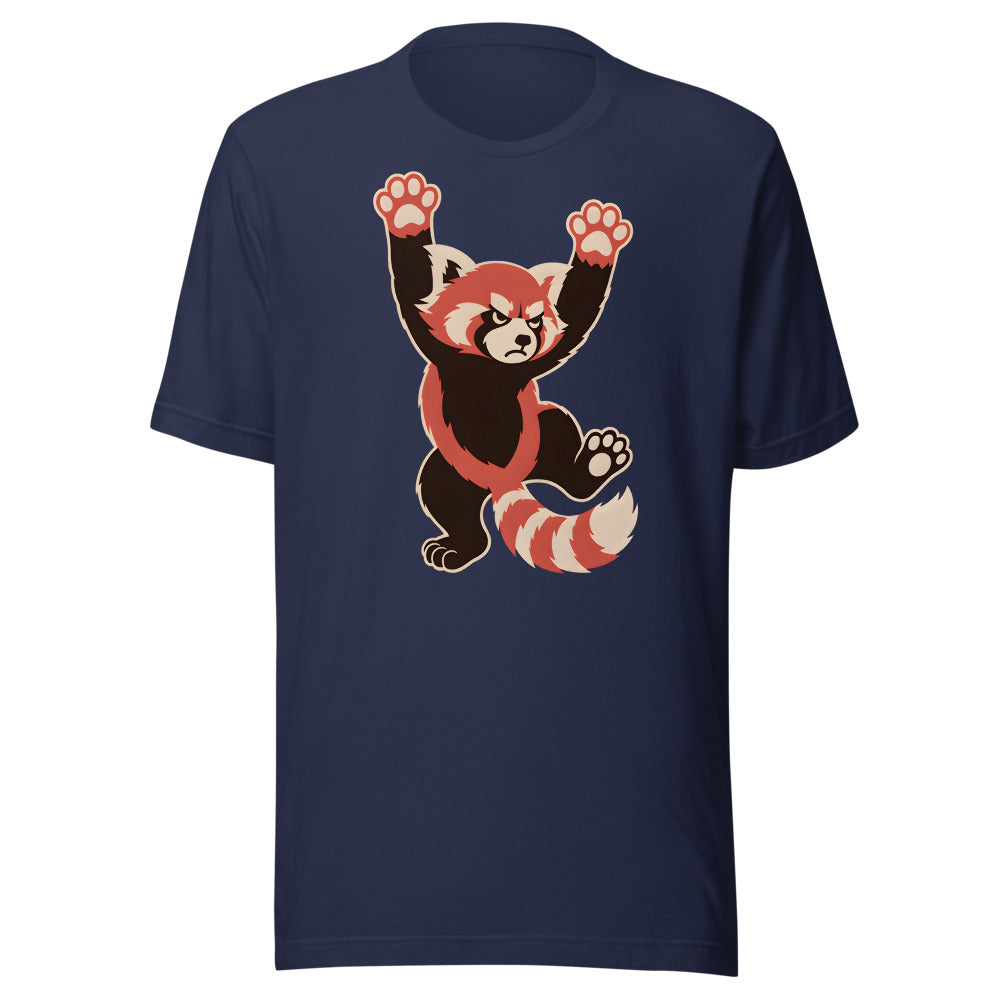 Fun Size Red Panda Shirt (Art Only) in Navy - front view