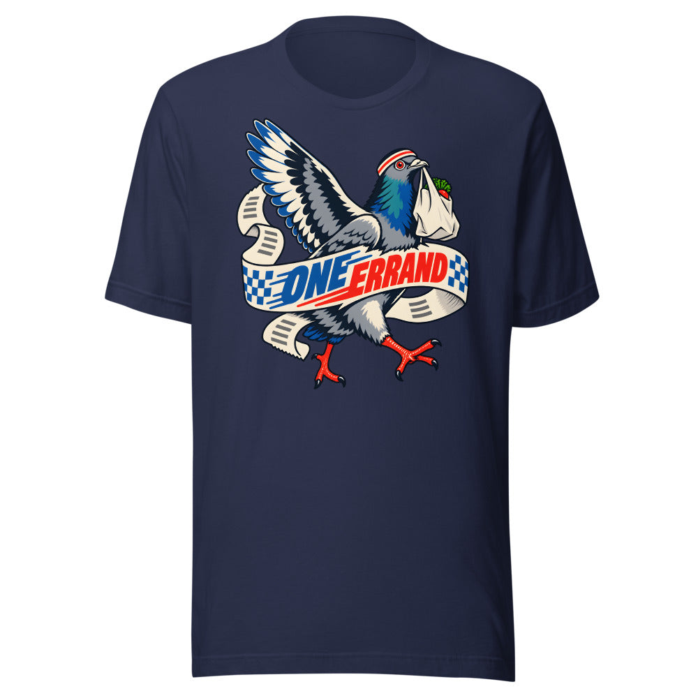 One Errand Grand Prix Pigeon Shirt in Navy - front view
