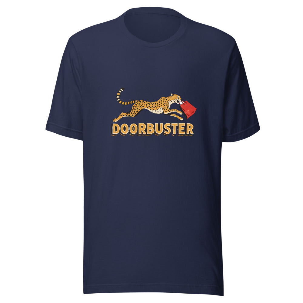 Doorbuster Cheetah Shirt in Navy - front view
