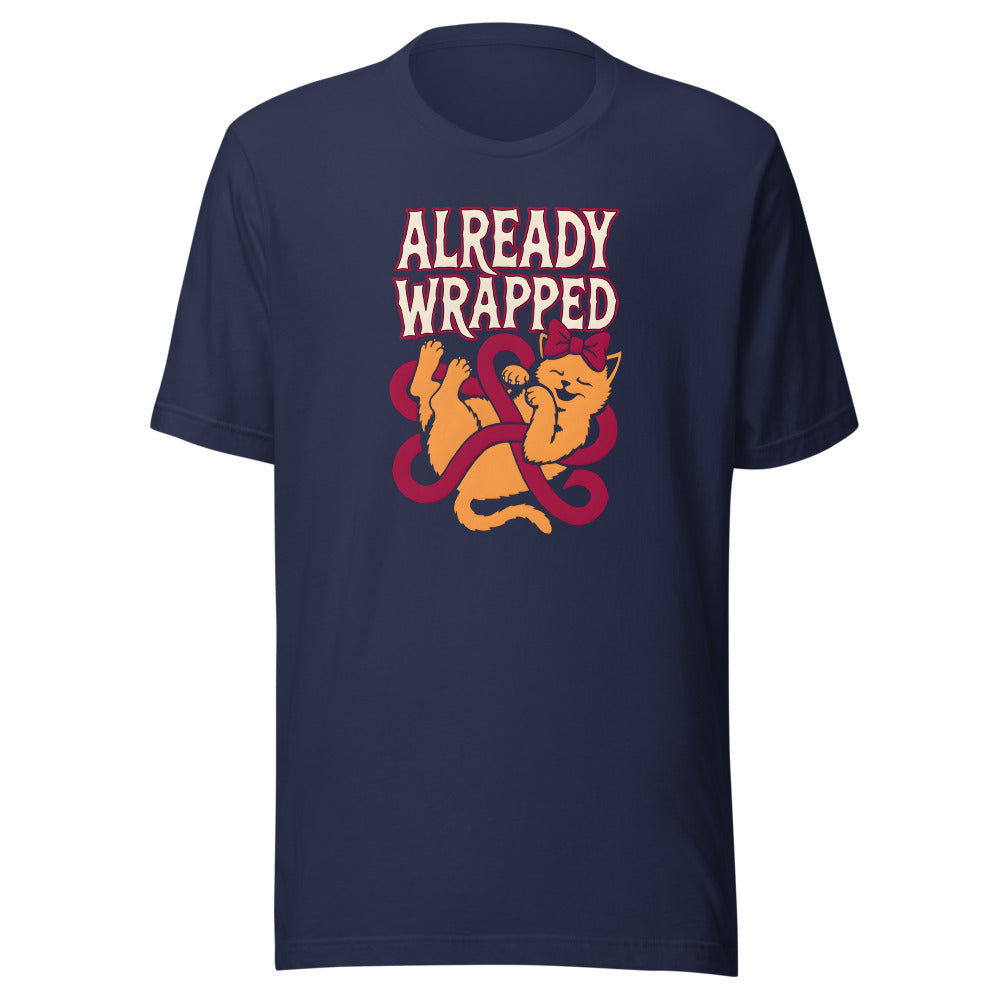 Already Wrapped Kitten Shirt in Navy - front view