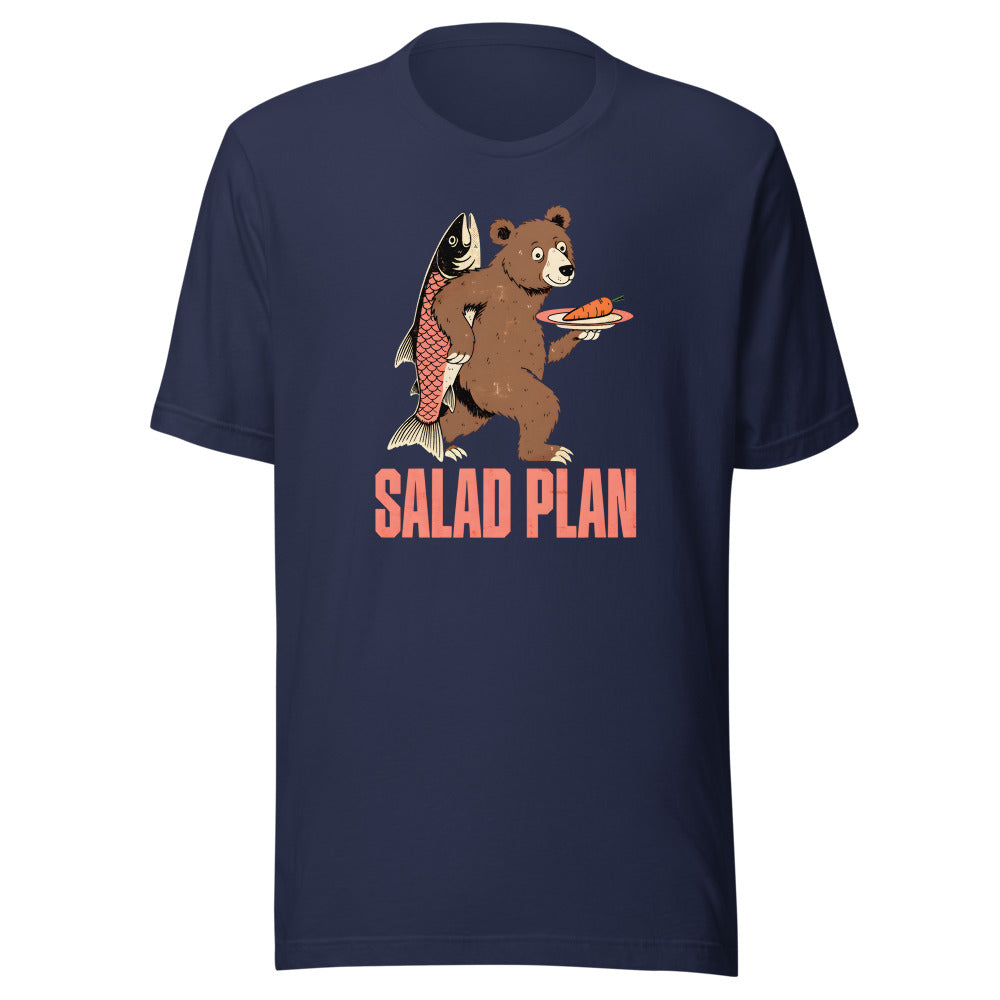 Salad Plan Bear Shirt in Navy - front view