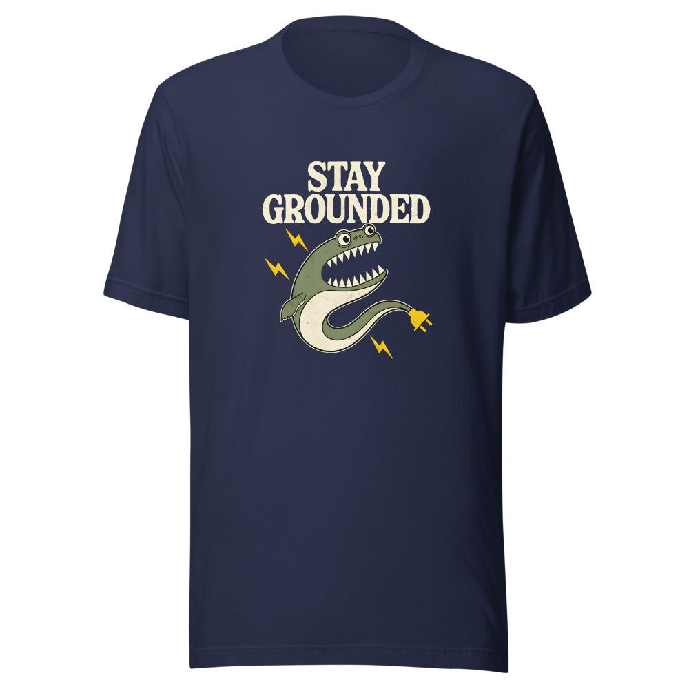 Stay Grounded Electric Eel Shirt in Navy - front view