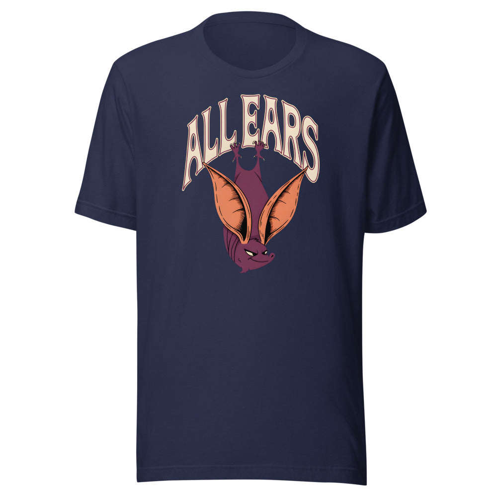 All Ears Bat Shirt in Navy - front view