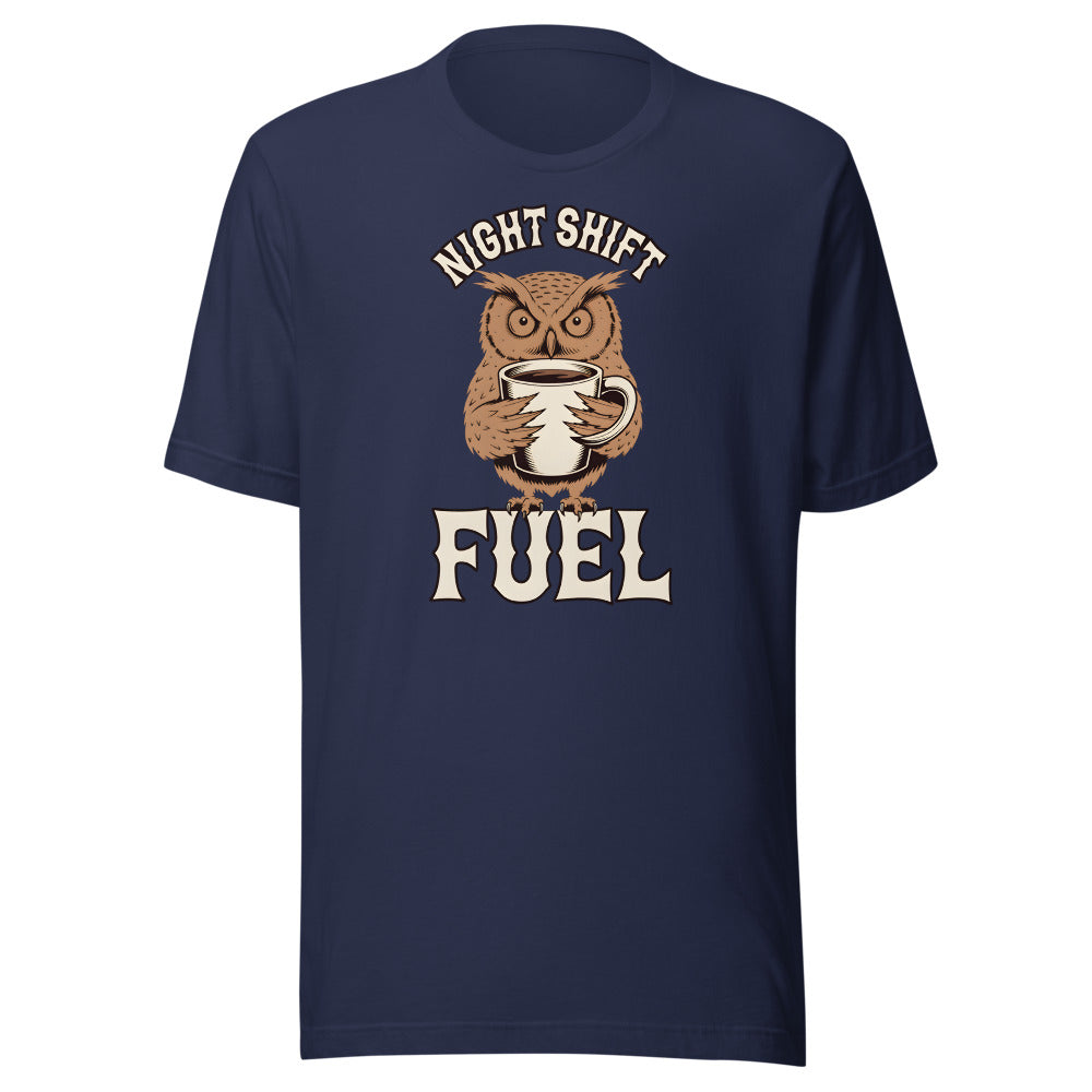 Night Shift Fuel Owl Shirt in Navy - front view